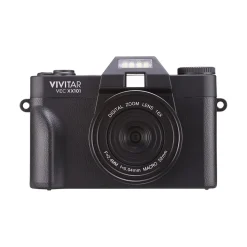Vivitar VEC XX101 20MP 4K Digital Camera, 0.45X Optical Zoom, Black (VECXX101-BLK-STK-4)