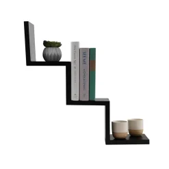 V-Light 3-Shelf Wall-Mounted Ladder-Style Unit, 17.25