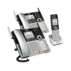 VTech Small Business 80-0327-00 4-Line Cordless Phone System, Silver/Black