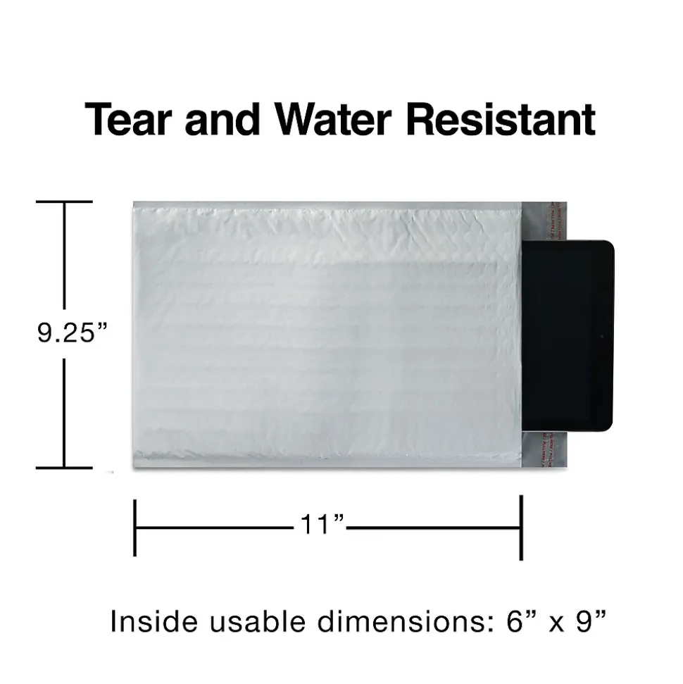 8.5"W x 11"L Peel & Seal Bubble Mailer, #2, 8/Pack (51627-CC)