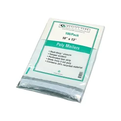 10"W x 13"L Peel & Seal Poly Mailers, 100/Box (51642)