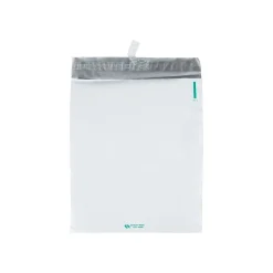 11"W x 13"L Redi-Strip Expansion Poly Mailers, White, 100/Box (QUA46390)