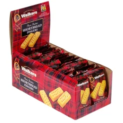 Walker's Shortbread Fingers Pure Butter Shortbread Cookies, Individually Wrapped, 1.4 oz, 24/Pack (WKR00116)