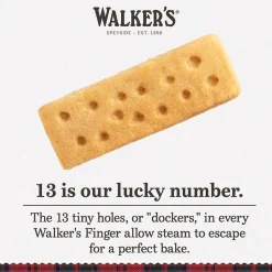 Walker's Shortbread Fingers Pure Butter Shortbread Cookies, Individually Wrapped, 1.4 oz, 24/Pack (WKR00116)