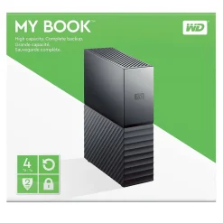 WD My Book, 4TB USB 3.0 External Hard Drive, Black (WDBBGB0040HBK)