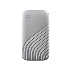 WD My Passport 1TB USB 3.2 External Solid-State Drive, Silver (WDBAGF0010BSL-WESN)