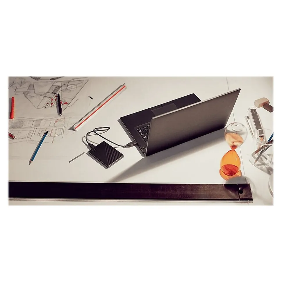 WD My Passport 5TB USB 3.2 Gen 1 External Hard Drive, Black (WDBPKJ0050BBK-WESN)