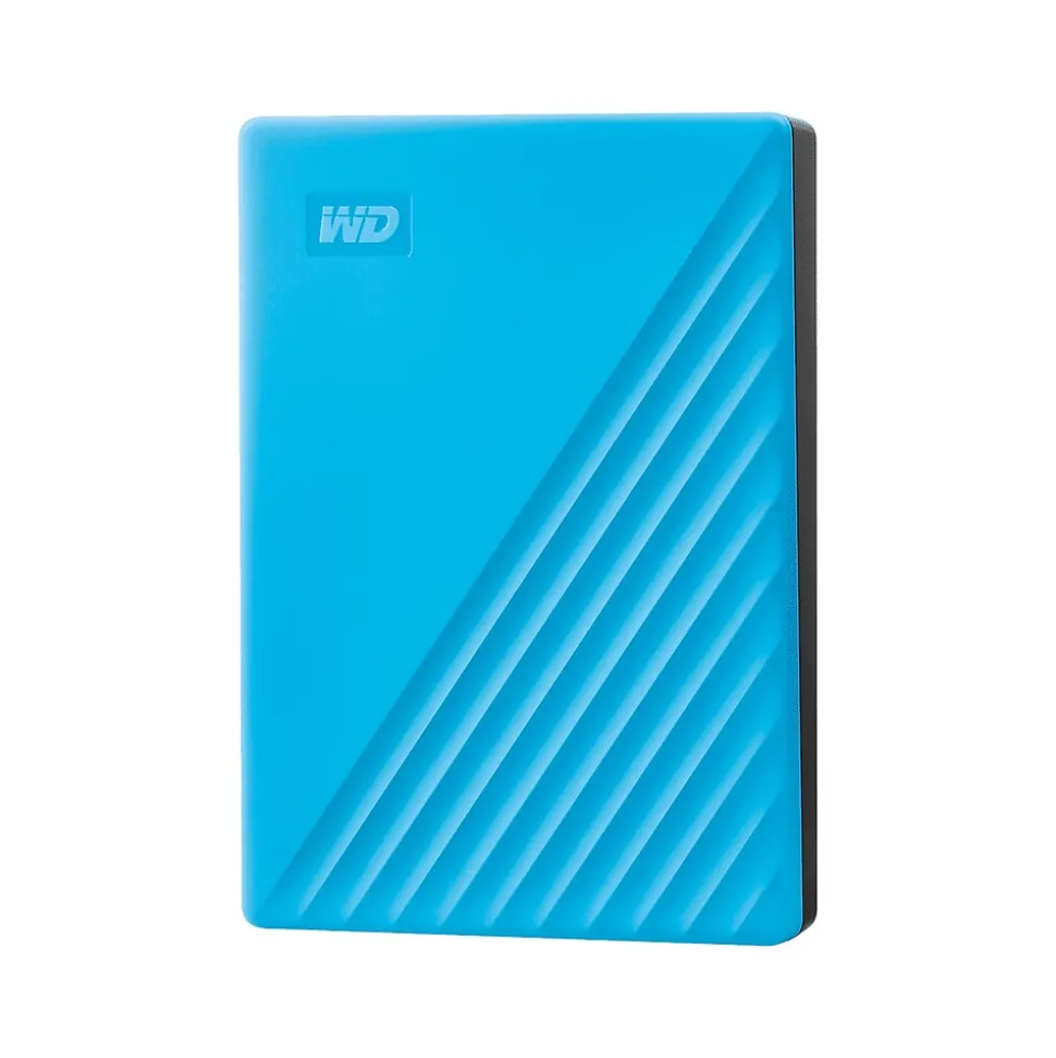WD My Passport 4TB USB 3.2 Gen 1 External Hard Drive, Sky (WDBPKJ0040BBL-WESN)