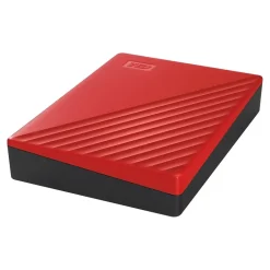 WD My Passport 4TB USB 3.2 Gen 1 External Hard Drive, Red (WDBPKJ0040BRD-WESN)