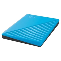 WD My Passport 2TB USB 3.2 Gen 1 External Hard Drive, Sky (WDBYVG0020BBL-WESN)