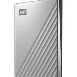 WD My Passport Ultra 1TB USB 3.0 External Hard Drive, Silver (WDBC3C0010BSL-WESN)