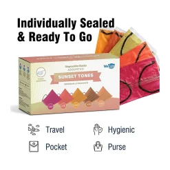 WeCare Disposable Face Masks, Assorted Sunset Tones, 50/Pack (WMN100134)
