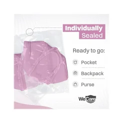 WeCare Disposable KN95 Face Mask, Adult, Pink, 20/Pack (WCKN109)