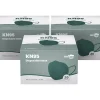 WeCare Disposable KN95 Face Mask, Adult, Dark Green, 20 Masks/Box, 3 Boxes/Pack (TBN203227)