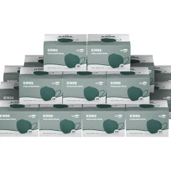 WeCare Disposable KN95 Face Mask, Adult, Dark Green, 20 Masks/Box, 50 Boxes/Pack (TBN203232)