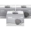 WeCare Disposable KN95 Face Mask, Adult, Dark Gray, 20 Masks/Box, 3 Boxes/Pack (TBN203226)