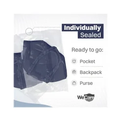 WeCare Disposable KN95 Face Mask, Adult, Navy, 20/Pack (WCKN106)