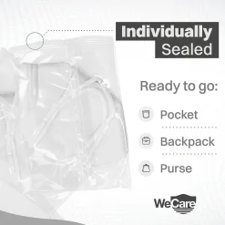 WeCare KN95 Disposable Face Mask, Adult, White, 20 Masks/Box, 3 Boxes/Pack (TBN202718)