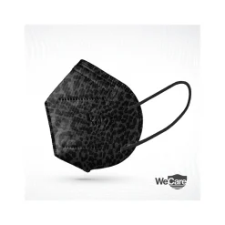 WeCare Leopard Print Disposable KN95 Fabric Face Masks, One Size, Assorted Colors, 20/Pack, 3 Packs/Carton (TBN203256)