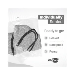 WeCare Leopard Print Disposable KN95 Fabric Face Masks, One Size, Assorted Colors, 20/Pack, 3 Packs/Carton (TBN203256)