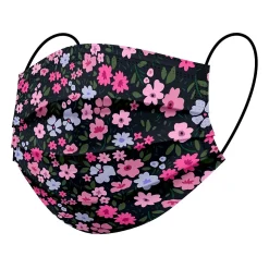 WeCare 3-ply Disposable Face Mask, Adult, Flowers, 50/Box (WMN100073)