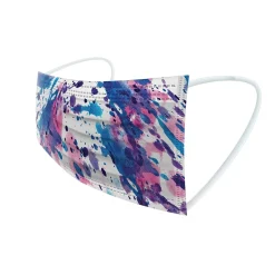 WeCare 3-ply Disposable Face Masks, Individually Wrapped, Kids, Multicolor, 50/Box (WMN100084)