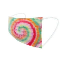 WeCare 3-ply Disposable Face Masks, Kids, Assorted Wacky Tie-Dye Designs, 50/Box (WMN100093)