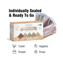 WeCare 3-ply Disposable Face Masks, Adult, Assorted Earth Tones, 50/Box (WMN100090)