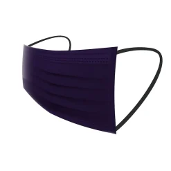 WeCare 3-ply Disposable Face Mask ,Adult, Assorted Jewel Tones, 50/Box (WMN100091)