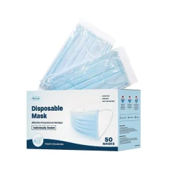 WeCare 3-ply Disposable Face Mask, Adult, Blue, 50/Box (WMN100003)
