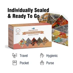 WeCare 3-ply Disposable Face Masks, Adult, Assorted Fall Designs, 50/Box (WMN100114)