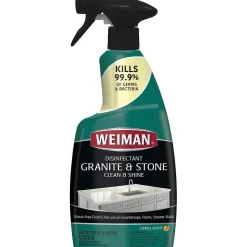 Weiman Granite Disinfectant Cleaner and Polish, Citrus Scent, 24 Oz. 6/Carton (WMN109)