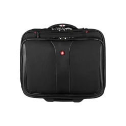 Wenger Patriot II Two Piece 17" Polyester Rolling Laptop Bag, Black (602685)