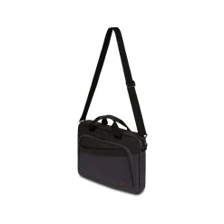 Wenger State Laptop Slim Briefcase, Black/Gray Heather Polyester (WG3860204581)