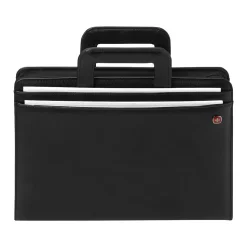Wenger Venture Vinyl Padfolio with Zipper Closure, Black (601389)