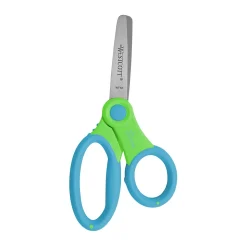 Westcott 5" Stainless Steel Kid's Scissors, Blunt Tip, Assorted Colors (14596)