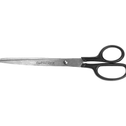 Westcott Contract Shear 9" Straight Stainless Steel Scissors, Pointed Tip, Black Handle, Pack of 6 (ACM10573-6)