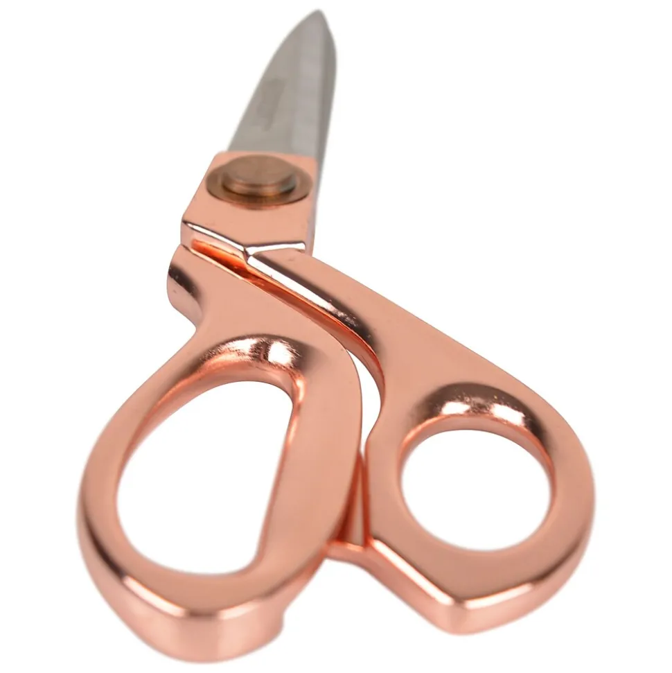 Westcott® Vintage 8" Stainless Steel Heavy Duty Scissors, Pointed Tip, Rose Gold Finish (16968)