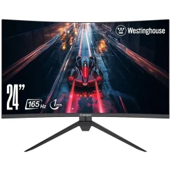 Westinghouse RX6230 24" Curved 165 Hz LED Gaming Monitor, Black (WC24RX6230)