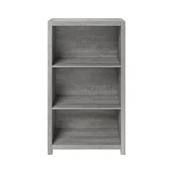 Whalen Fallbrook 3-Shelf 48"H Bookcase, Smoked Ash/Rustic Warm Gray (SPUS-FBBK-GM)