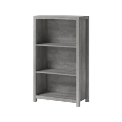 Whalen Fallbrook 3-Shelf 48"H Bookcase, Smoked Ash/Rustic Warm Gray (SPUS-FBBK-GM)