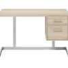 Whalen Peruzzi 48" Writing Desk, Greige Pecan (SPLS-PE48D)