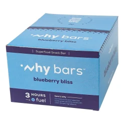 Why Bars Gluten-Free Blueberry Bliss Superfood Energy Bar, 2.04 oz., 12 Bars/Box (WB6)