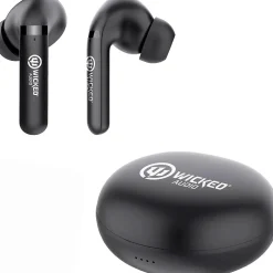 Wicked Audio Mojo 500 TWS Wireless Noise Canceling Earbuds, Bluetooth, Black (WI-TW4650)