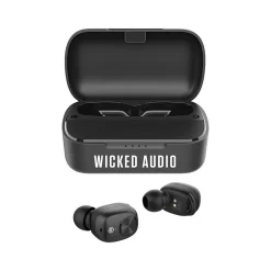 Wicked Audio True Wireless Noise Canceling Earbuds, Bluetooth, Black (WITW3050)