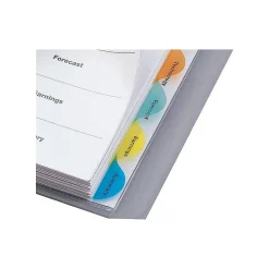 Wilson Jones View-Tab Blank Polypropylene/PP Dividers, 8-Tab, Multicolor (W55063)