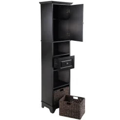 Winsome 20618 Cabinet with Baskets, Black
