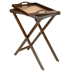 Winsome Folding Butler Tray Table, Antique Walnut (94422)