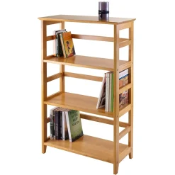 Winsome Solid/Composite Wood 3-Tier Studio Bookshelf, Honey (99342)