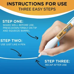 Wite-Out Shake 'N Squeeze Correction Pen, White, 2/Pack (50695)